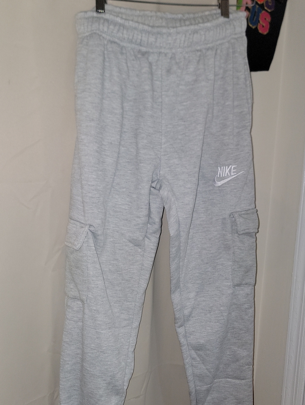 Nike Light Gray Womens Cargo Sweatpants Medium
